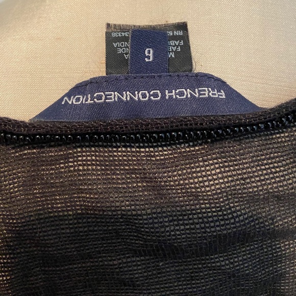 French Connection Embroidered Mesh Top - Picture 5 of 5